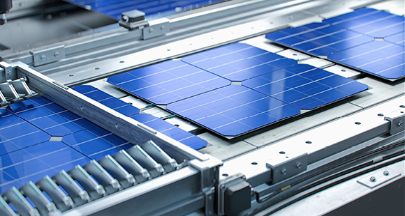 Solar cell production factory