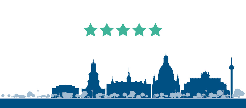 Silhouette Dresden with 5 stars award Kununu