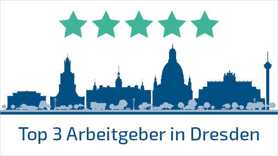 Scherenschnitt Dresden mit 5 Sternen
